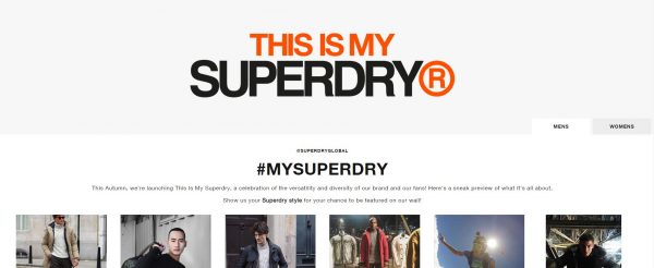 Superdry hashtag competition